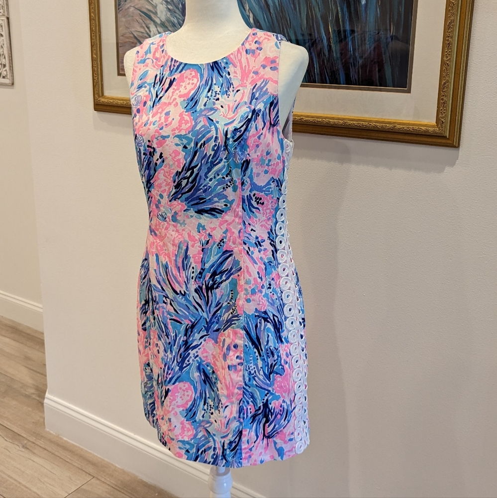 EUG Size 10 (but fits like an 8) Lilly  Pulitzer Mila stretch shift